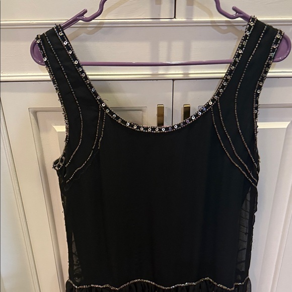 Romeo & Juliet Couture Black Beaded Dress NWT - Picture 7 of 10